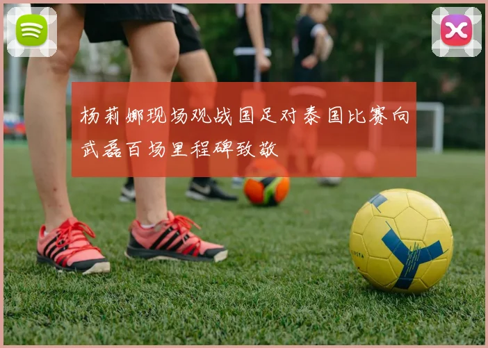 杨莉娜现场观战国足对泰国比赛向武磊百场里程碑致敬